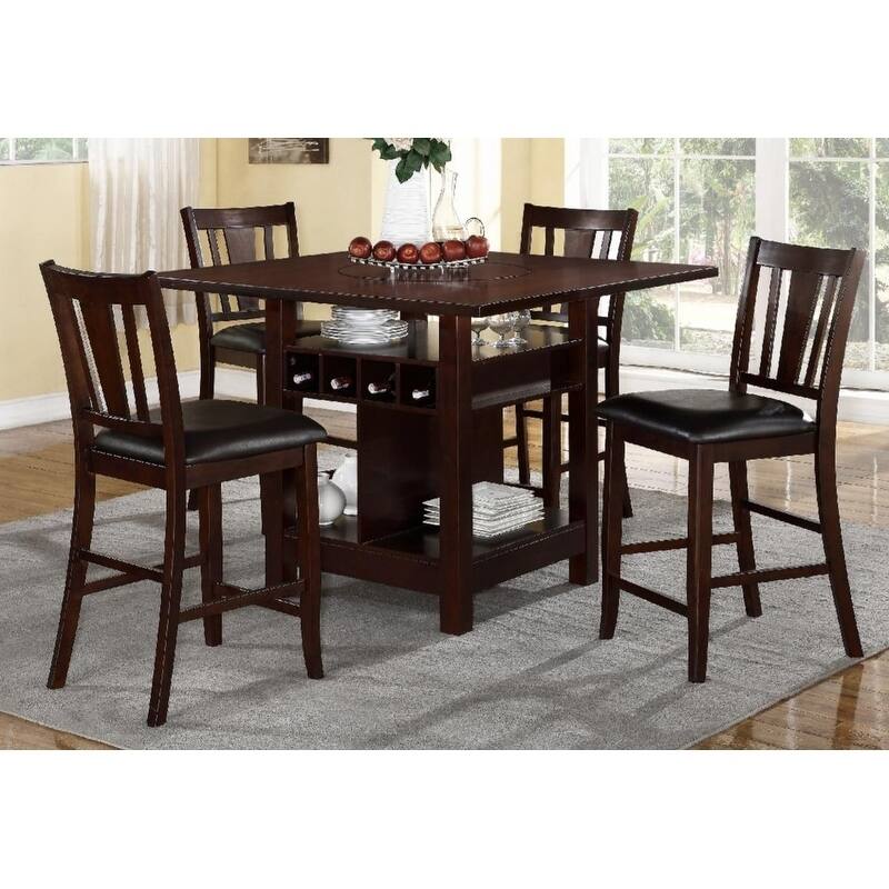 Van Counter Height Storage Dining Set