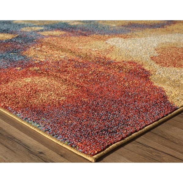 Devon Watercolor Moroccan Geometric Area Rug 9 X 12 Overstock 25629390