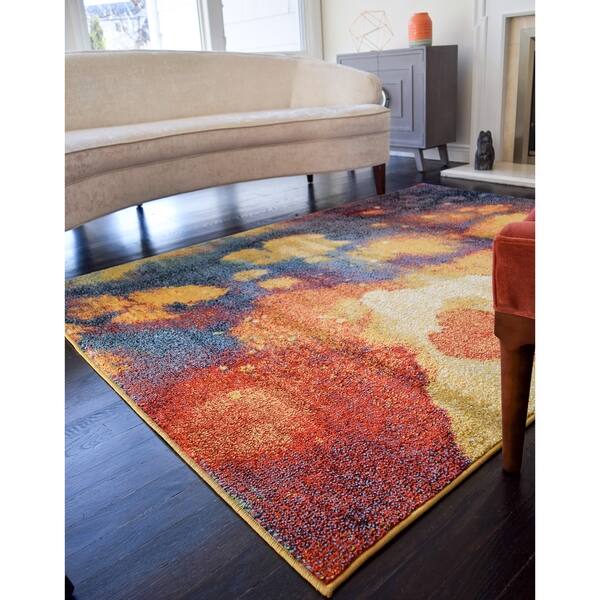 Devon Watercolor Moroccan Geometric Area Rug 9 X 12 Overstock 25629390