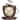Westclox 8" Analog Quartz Coffee Cup Brown Wall Clock 32038