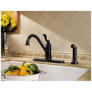 Pfister Portland 1-Handle Kitchen Faucet Tuscan Bronze - Bed Bath ...
