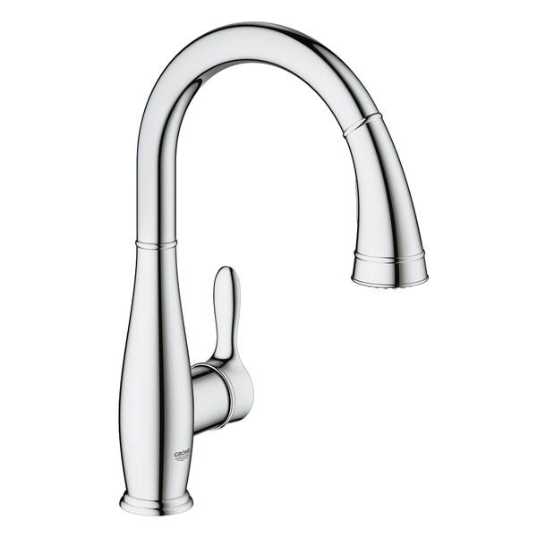 GROHE Parkfield Oil Rubbed Bronze 1-Handle Deck-Mount Bar and Prep Handle Kitchen Faucet GROHE Parkfield Oil Rubbed Bronze 1-Handle Deck-Mount Bar and Prep Handle Kitchen Faucet