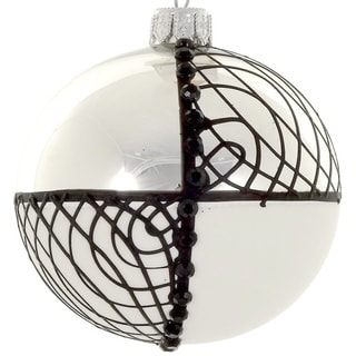 4 Pc Set B & W 4" Ornaments - Bed Bath & Beyond - 25633859