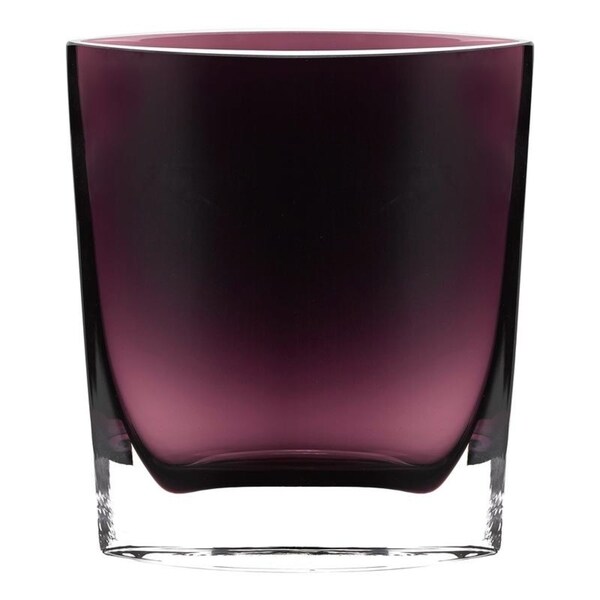 Samantha European Mouth Blown 8" Amethyst Vase