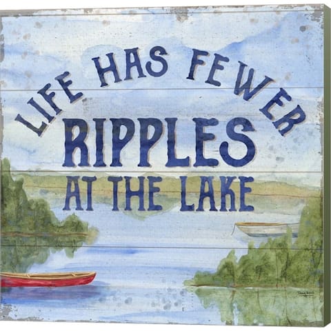 Tara Reed 'Lake Living IV (ripples)' Canvas Art
