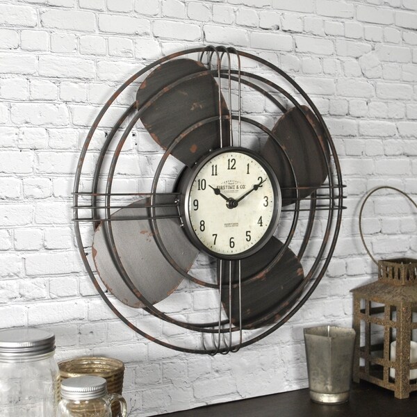 FirsTime & Co.® Vintage Fan Wall Clock