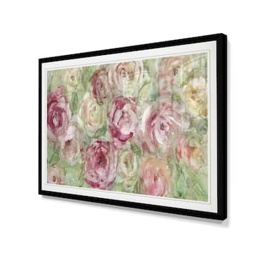 Climbing Rose-Framed Giclee Print