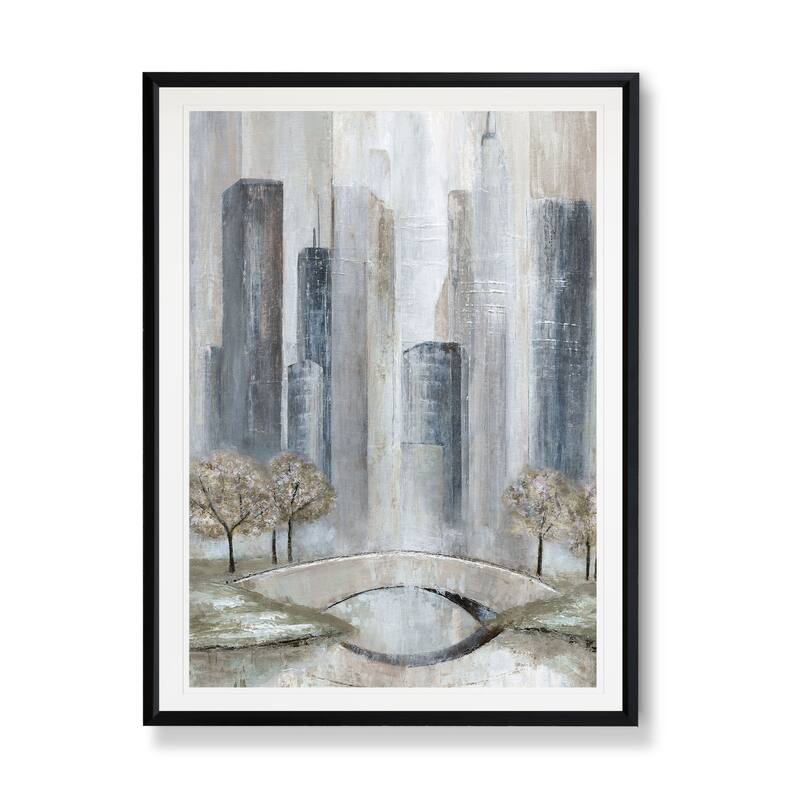 Central Park Spring-Framed Giclee Print