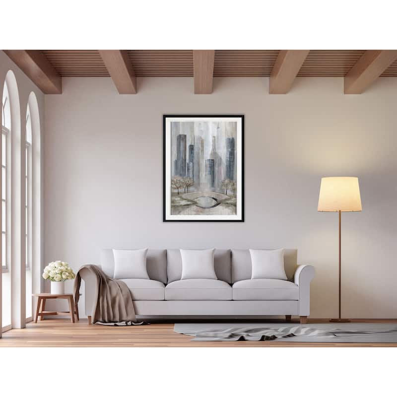 Central Park Spring-Framed Giclee Print