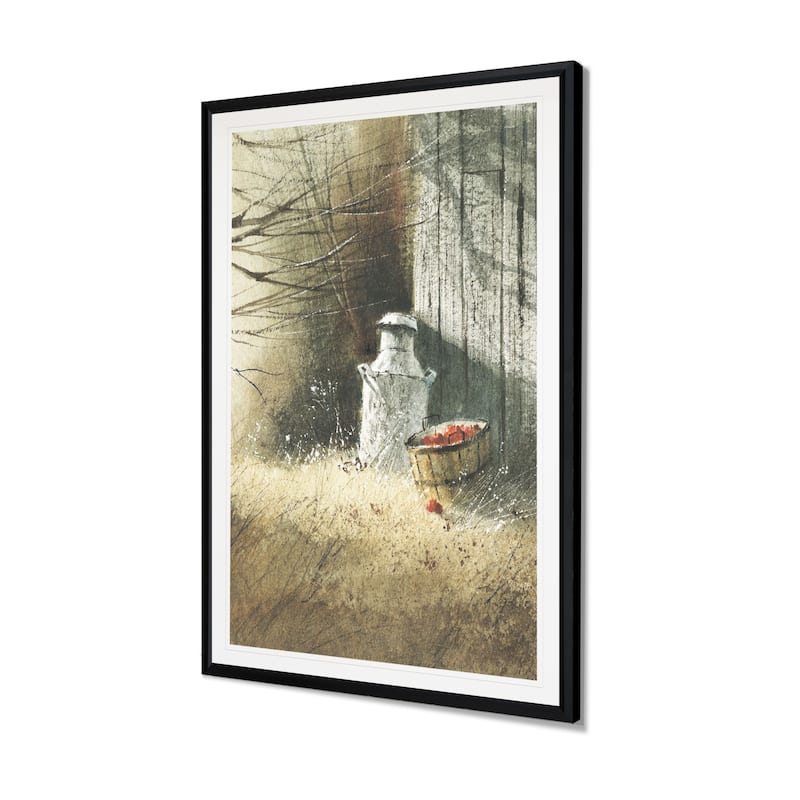 The Old Milk Can-Framed Giclee Print