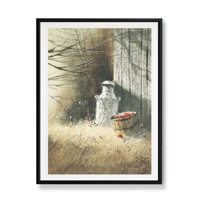 The Old Milk Can-Framed Giclee Print