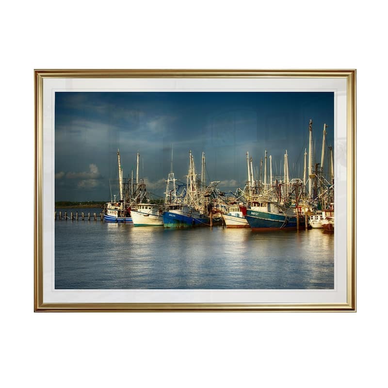 Shrimp Boats I-Framed Giclee Print