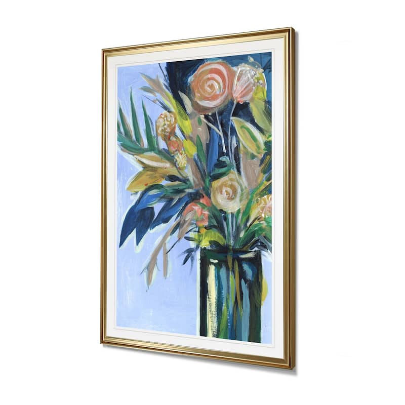 Flowers in a Vase II-Framed Giclee Print