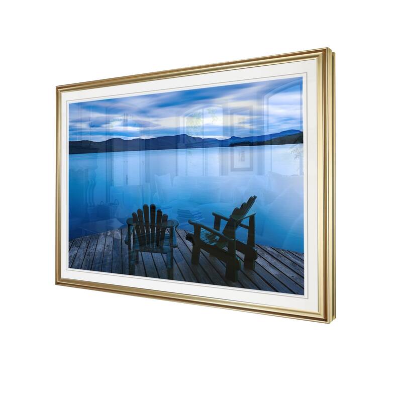 Scene on the Water V-Framed Giclee Print