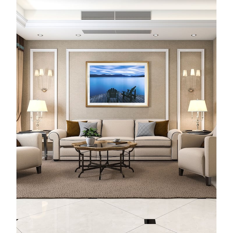 Scene on the Water V-Framed Giclee Print