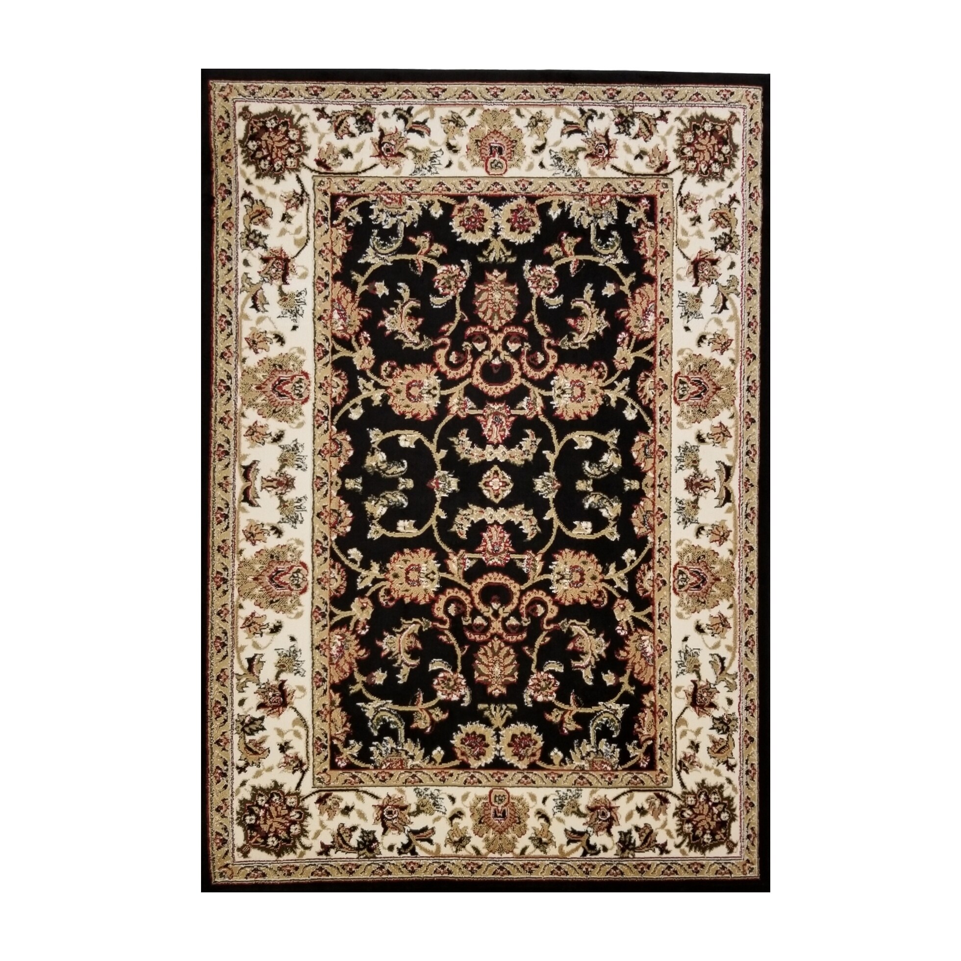 Mahal Persian Style Bordered Ivory Oriental Area Rug Bordered Ivory Oriental Area Rug