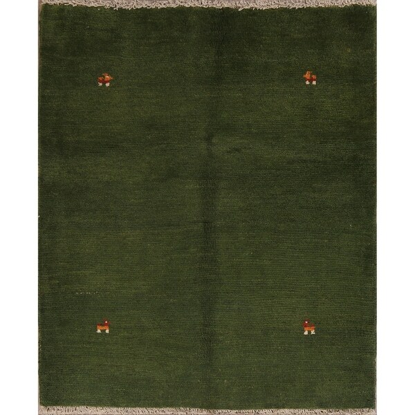 Classical Shiraz Hand Knotted Gabbeh Persian Traditional Area Rug Wool - 4'7" x 3'10"
