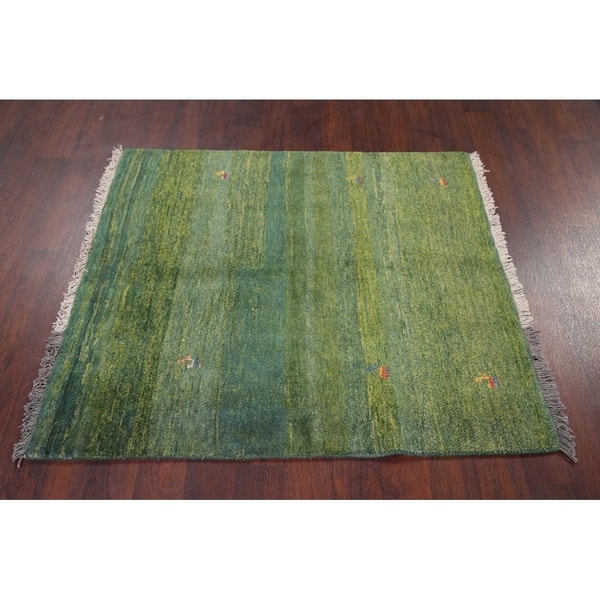 Traditional Hand Made Little Animals Nomad Gabbeh Persian Area Rug 4 7 X 4 1 Square On Sale Overstock 25638830