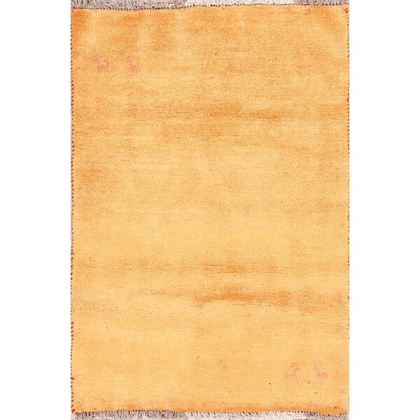 Thick Pile Little Animals Gabbeh Shiraz Handmade Persian Area Rug - 3'10" x 2'8"
