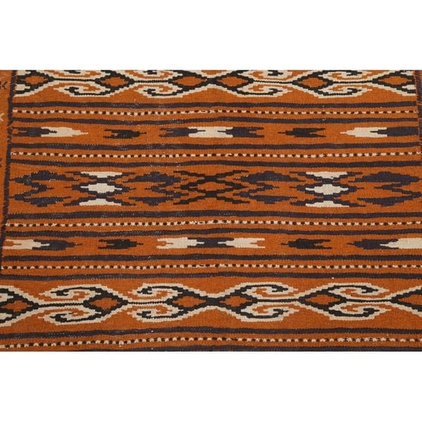 Oriental Flat Woven Rust Kilim Balouch Hand Woven Persian Area Rug 6 0 X 3 9 Overstock 25639277