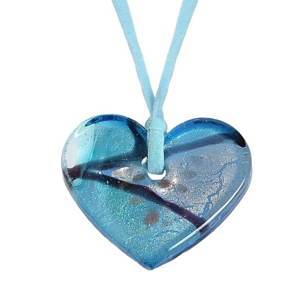 blue boho necklace