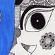 preview thumbnail 2 of 1, Handmade Magnificent Ganesha Ii Madhubani Painting (India) - Blue