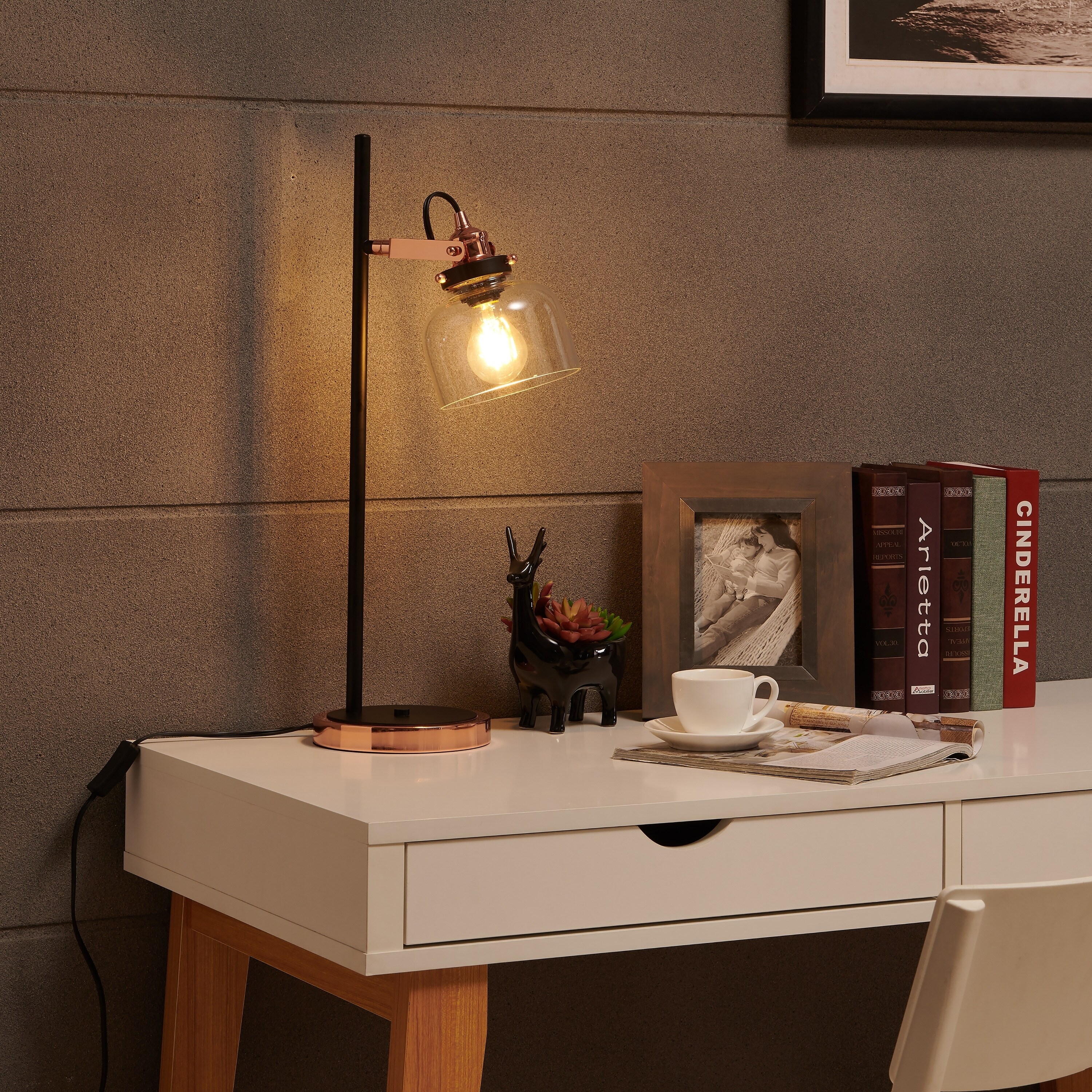 retro bedside lamp