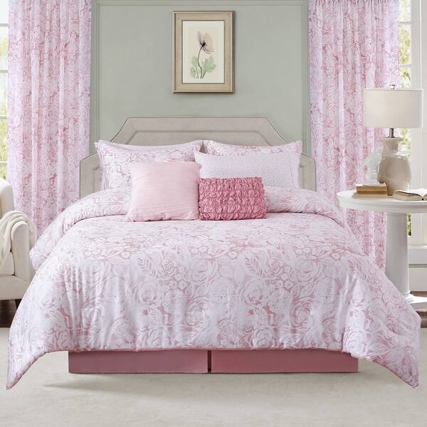 Shop Sara B Blushing Rose Comforter Set On Sale Free Shipping