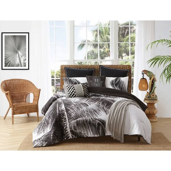 Shop Caribbean Joe Natural Palm 4pc Reversible Comforter Set On