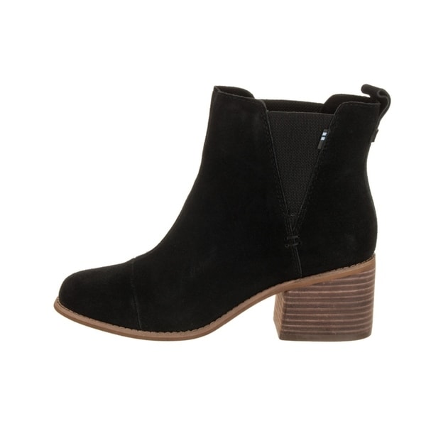 toms black leather women's esme boots