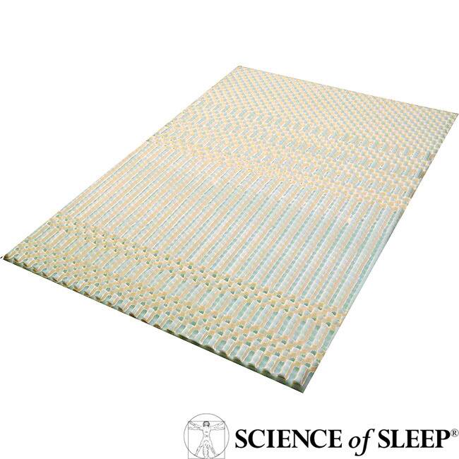Science of Sleep Campus Dorm 4 Zone Twin XL-size Foam Mattress Topper