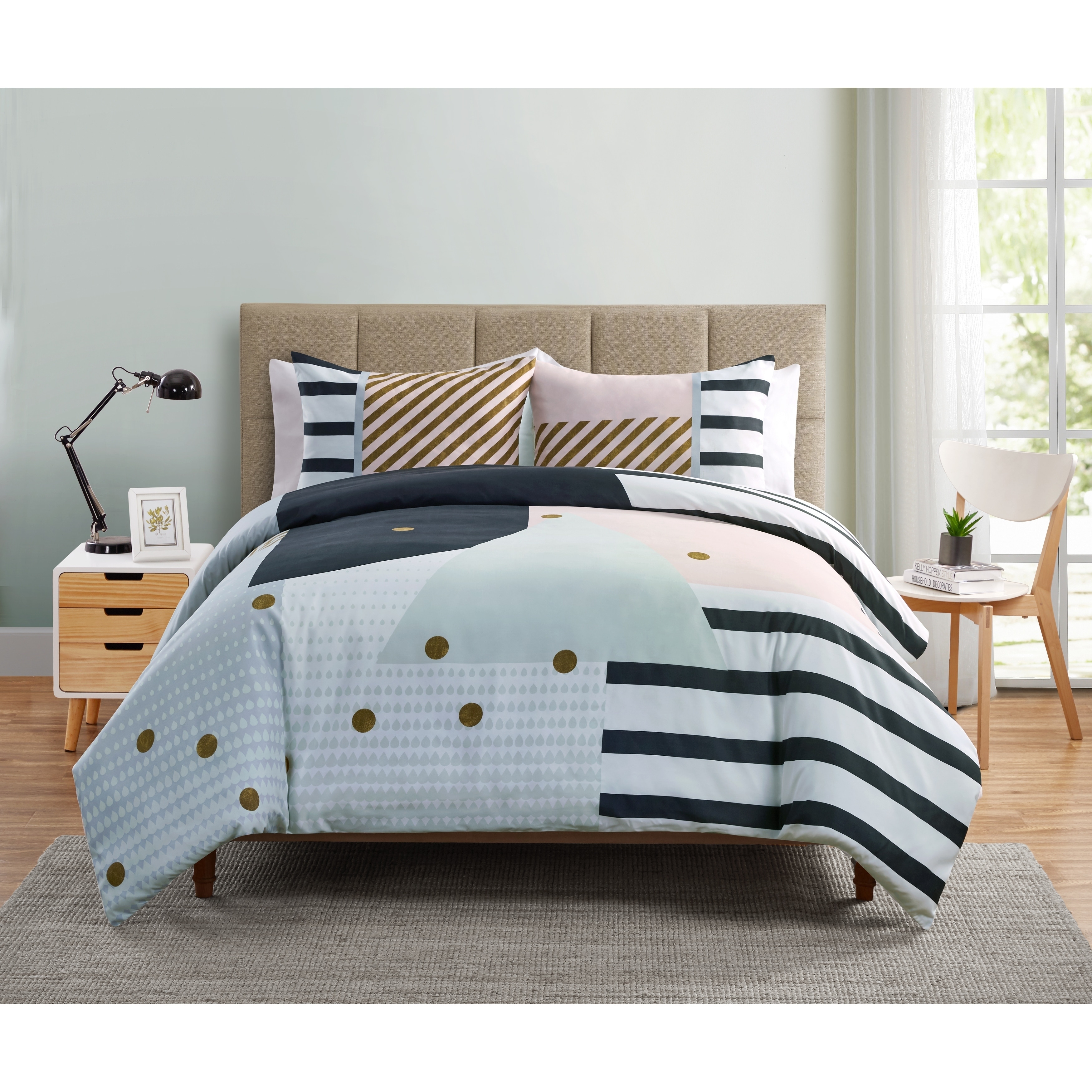 Shop Carson Carrington Tomso Geometric Duvet Cover Set Multi