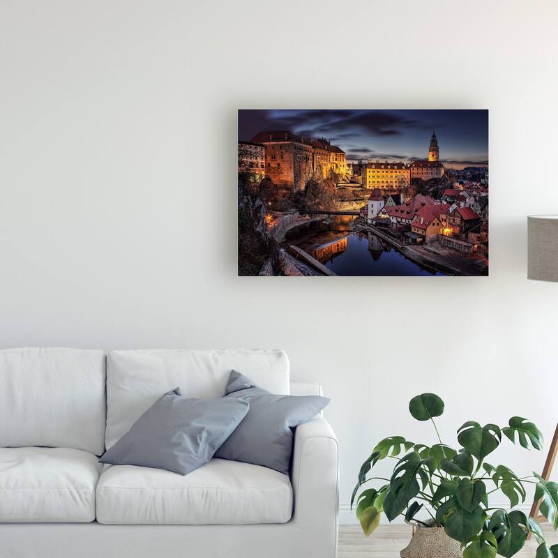 Petr Kubat 'Cesky Krumlov' Canvas Art - Bed Bath & Beyond - 25640781