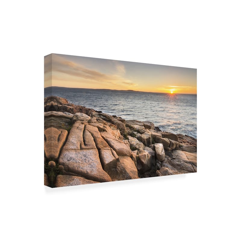 Alan Majchrowicz 'Acadia Sunrise Gold' Canvas Art - Bed Bath & Beyond ...