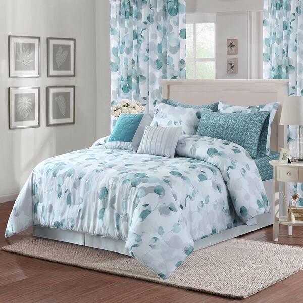 Shop Sara B Eucalyptus Printed Sheer Curtain Panel Set On Sale