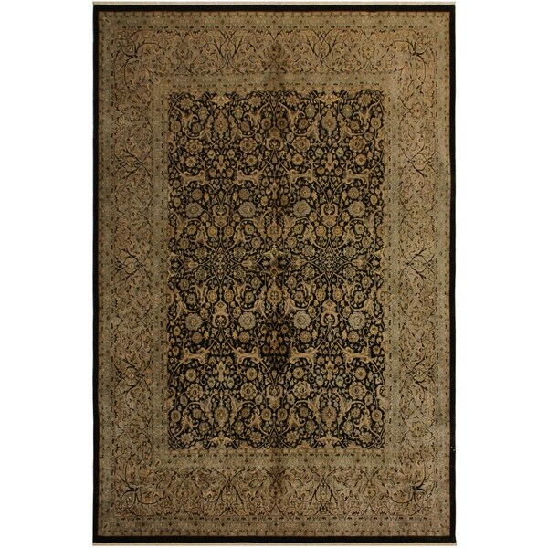 Istanbul Donnette Brown/Tan Wool Rug (8'2 x 10'0) - 8 ft. 2 in. x 10 ft. 0 in.