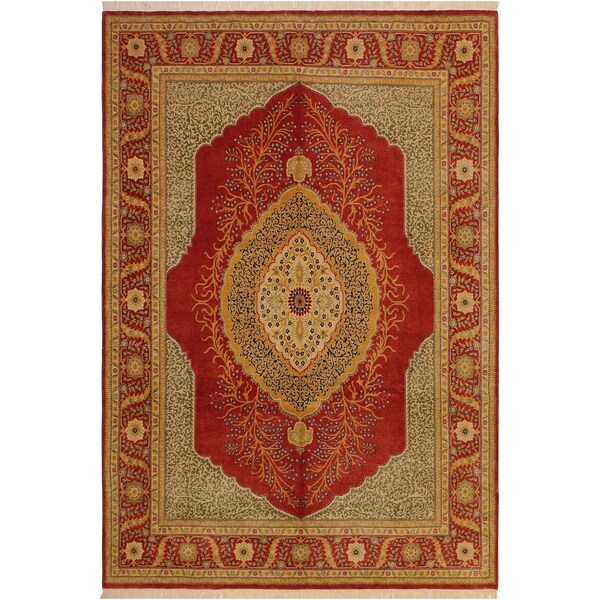 Istanbul Lakiesha Rust/Rust Wool Rug (8'1 x 10'0) - 8 ft. 1 in. x 10 ft. 0 in.