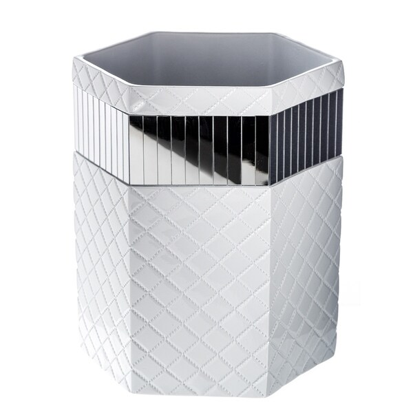 Home Trash Can Bathroom Organizers Bathware Storage Wastebasket 10 Inch Bronze 
