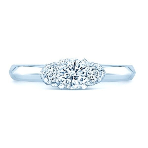 tiffany three stone milgrain ring