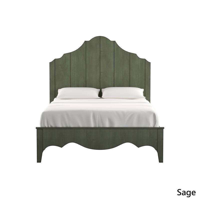 Ediline Antique-finish Scalloped Platform Storage Bed by iNSPIRE Q Classic