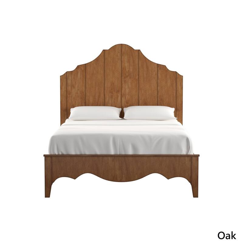 Ediline Antique-finish Scalloped Platform Storage Bed by iNSPIRE Q Classic