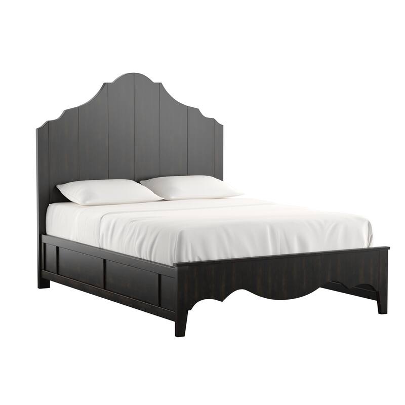 Ediline Antique-finish Scalloped Platform Storage Bed by iNSPIRE Q Classic