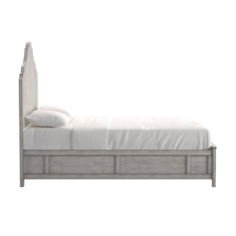 Ediline Antique-finish Scalloped Platform Storage Bed by iNSPIRE Q Classic