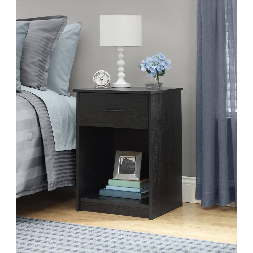 Ameriwood Home Core Black Oak Nightstand