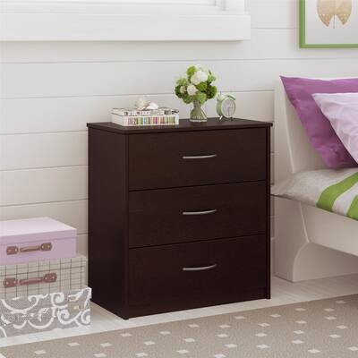 Ameriwood Home Emery Espresso 3 Drawer Dresser