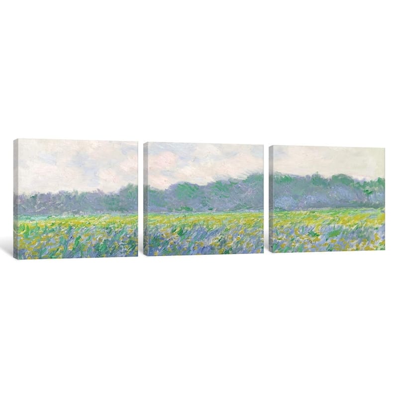 iCanvas "Field of Yellow Irises at Giverny, 1887 " by Claude Monet