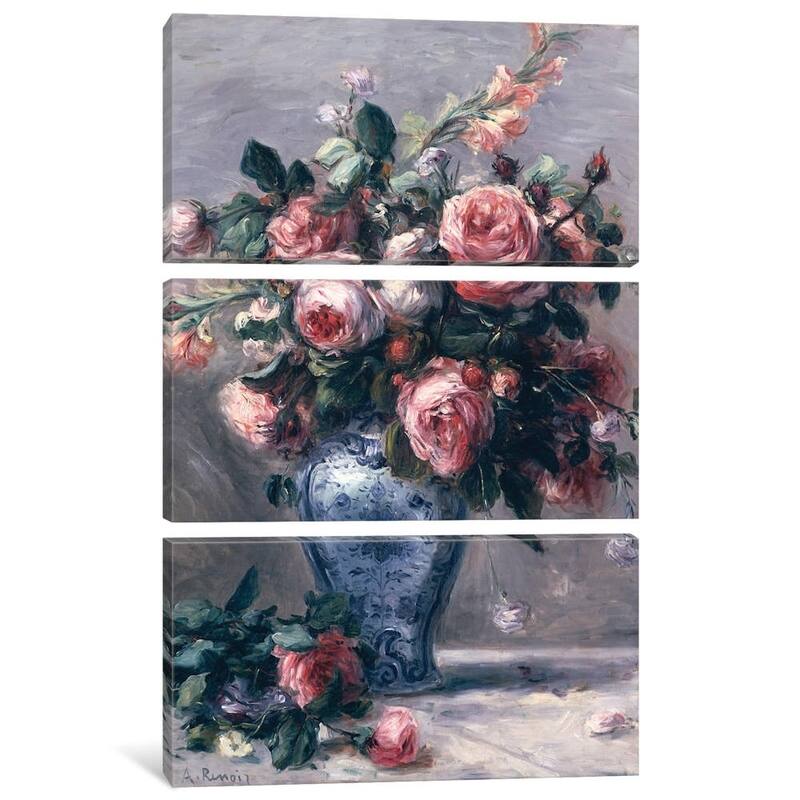 iCanvas "Vase of Roses " by Pierre-Auguste Renoir