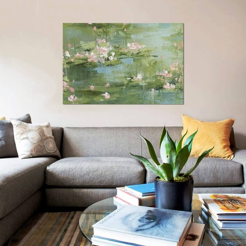 iCanvas "Celadon Waterlillies I" by Carol Robinson