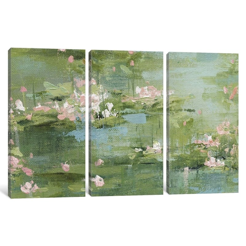 iCanvas "Celadon Waterlillies I" by Carol Robinson