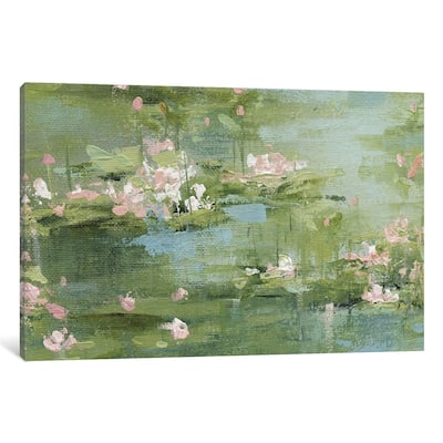 iCanvas "Celadon Waterlillies I" by Carol Robinson